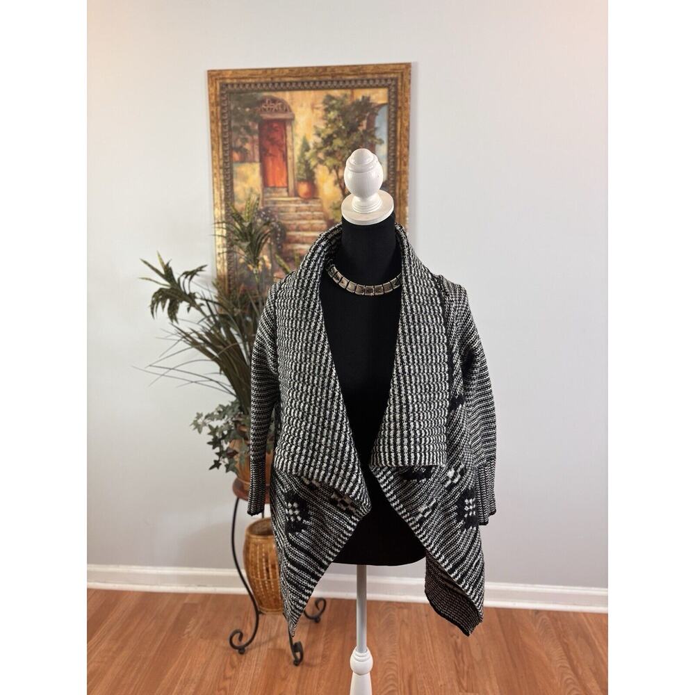 GAP Women’s Chunky Open Cardigan Sweater Knitted Blended Wool Long sleeve Size M